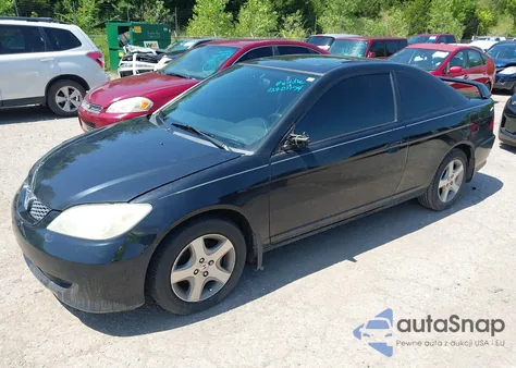 2005 Honda Civic Ex из США, поврежденный, VIN 1HGEM22005L007007